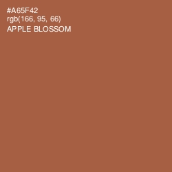 #A65F42 - Apple Blossom Color Image
